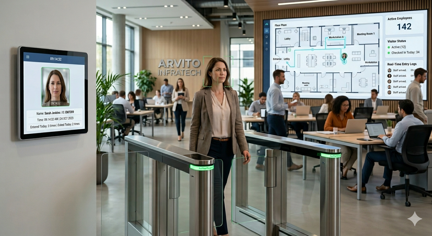 AI Face Recognition & Office Tracking graphic